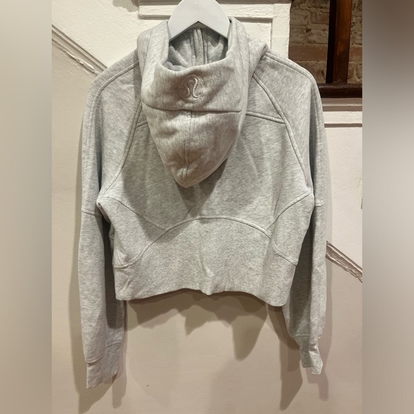 Lululemon oversized half-zip hoodie light grey, size XS/S - Picture 8 of 9